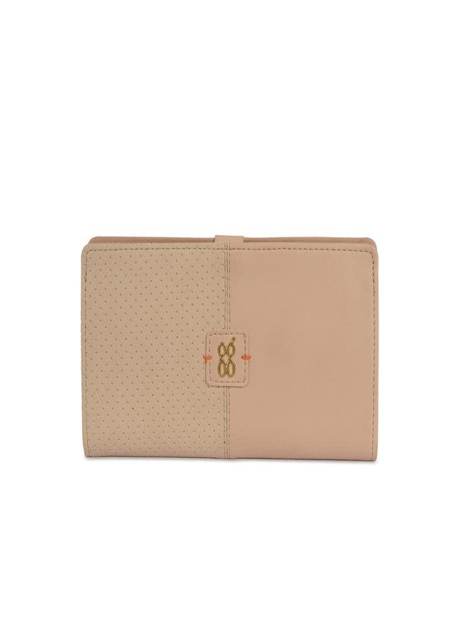 Baggit Women Beige Wallet Large Size | Ladies Stylish Purse Bag | Credit Card Money Holder - Image 1